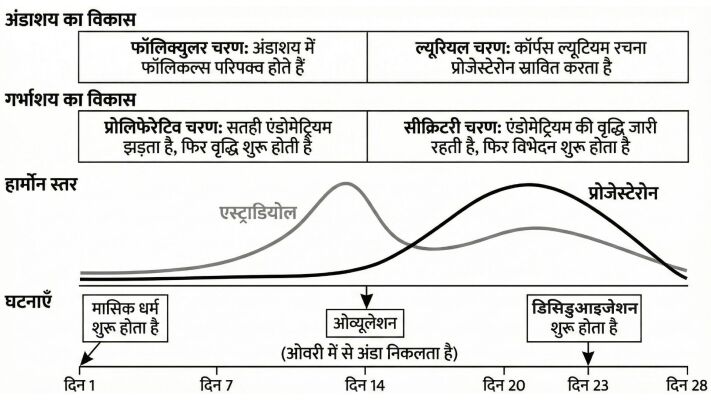 अंडाशय का विकास